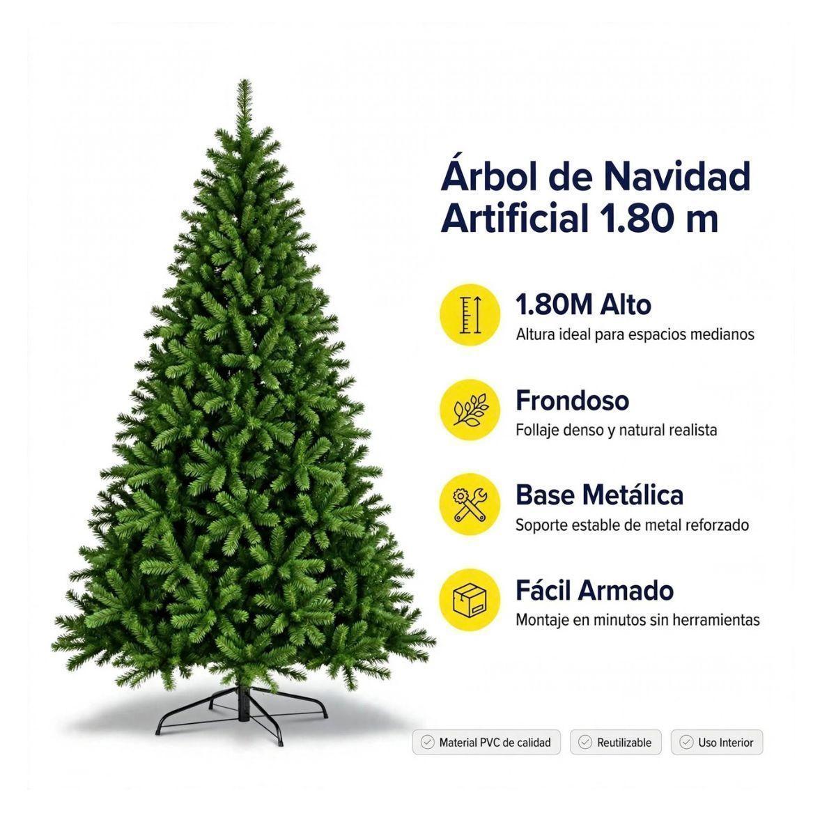 Arbol De Pino Artificial Verde 180cm-2