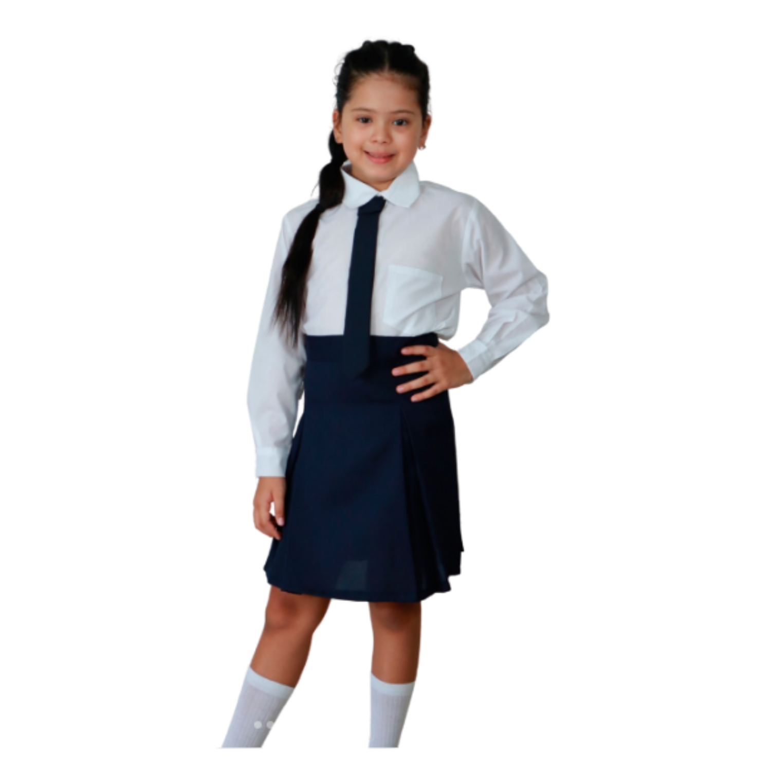 Camisa Blanca Niña Juvenil Para Atuendos Típicos De Fiestas Patrias-2