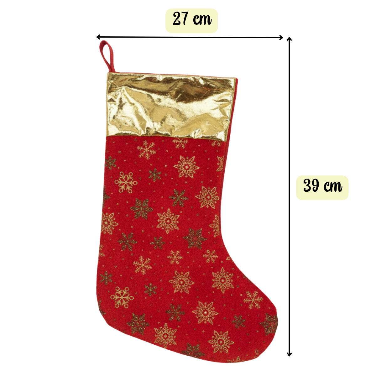 Pack 12 Botas Navideñas Diseño Copo De Nieve Decoración Navidad-2