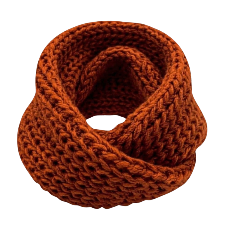Bufanda Cuello Estilo Punto Inglés Lana Invierno Abrigado-0