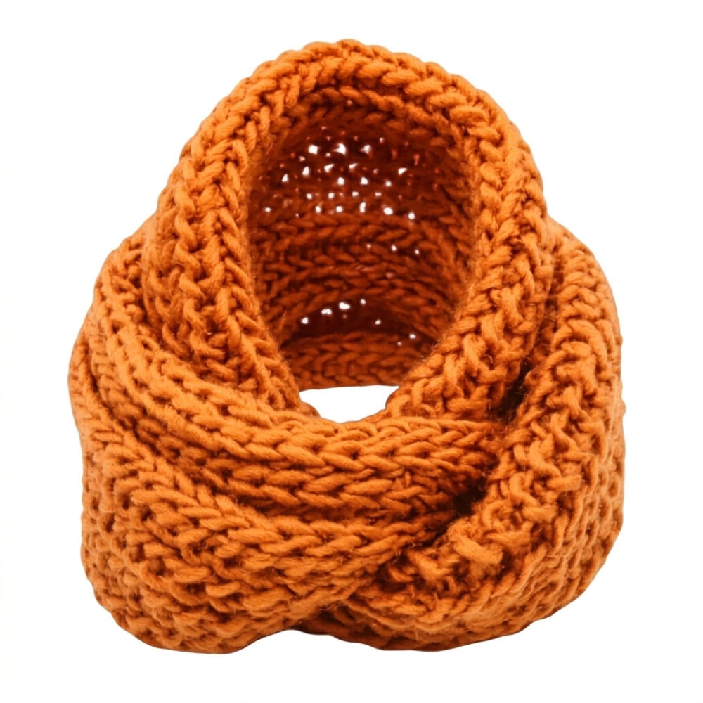 Bufanda Cuello Estilo Punto Inglés Lana Invierno Abrigado-0