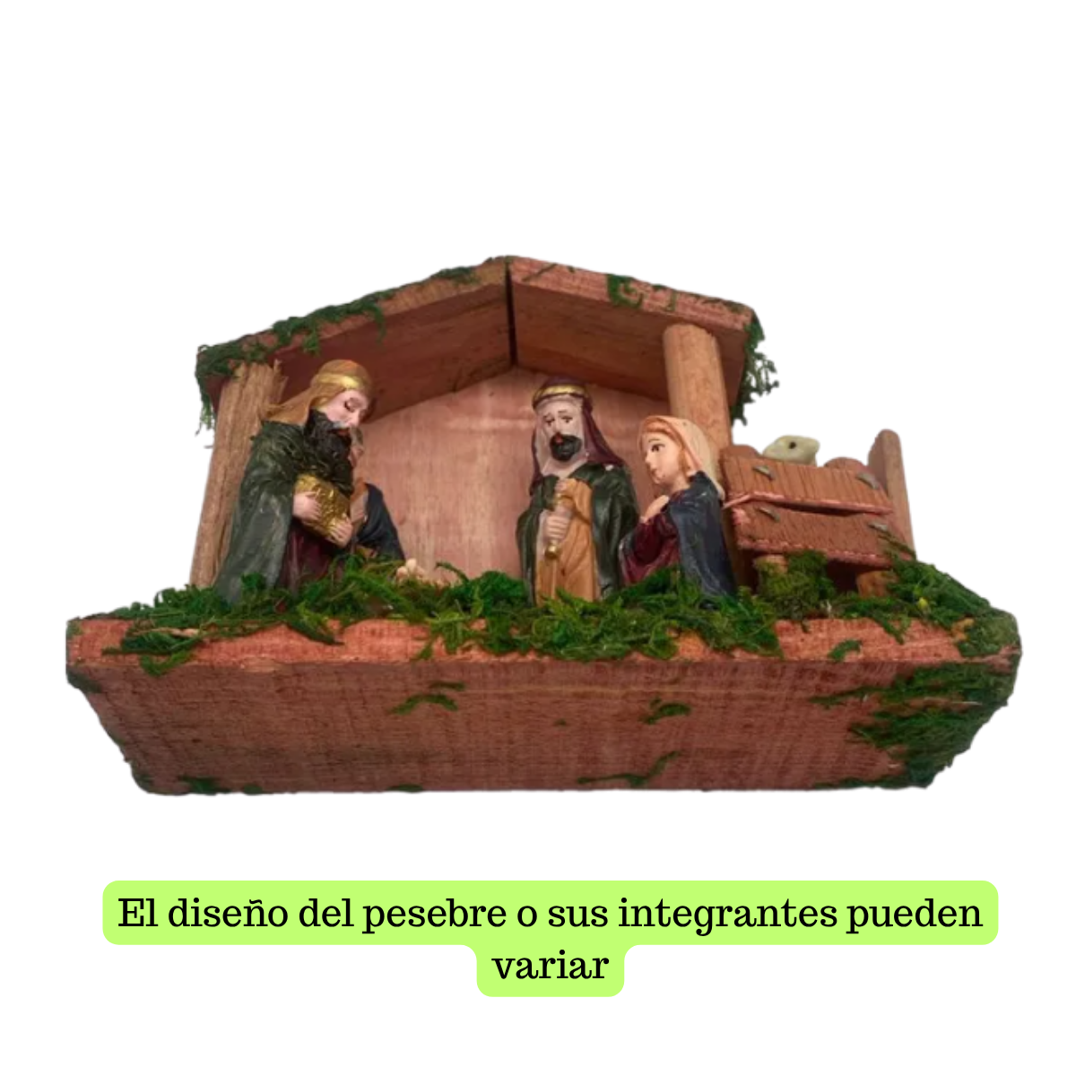 Pesebre Navideño 14x11x6 cm Decoracion Navidad 2025-2