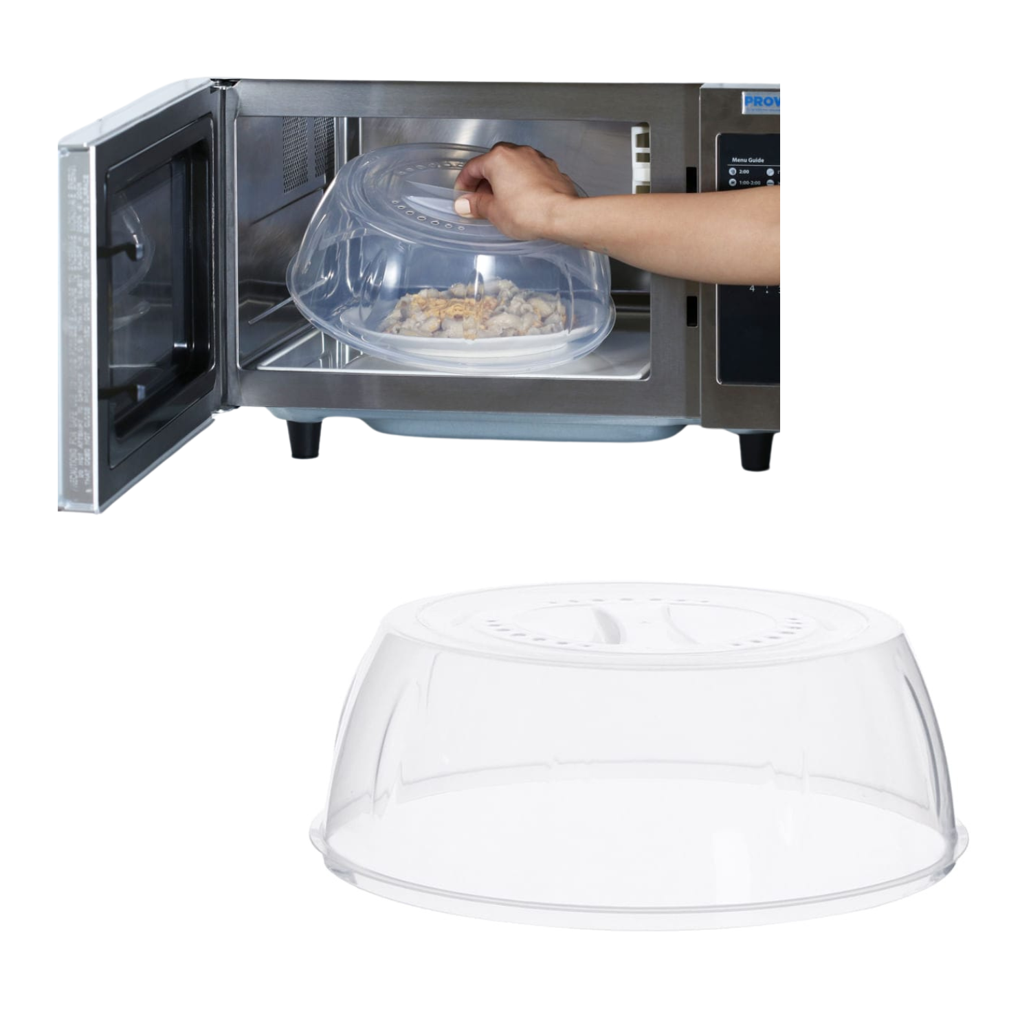 Tapa Horno Microondas Anti Salpicadura Cocina Termico-1