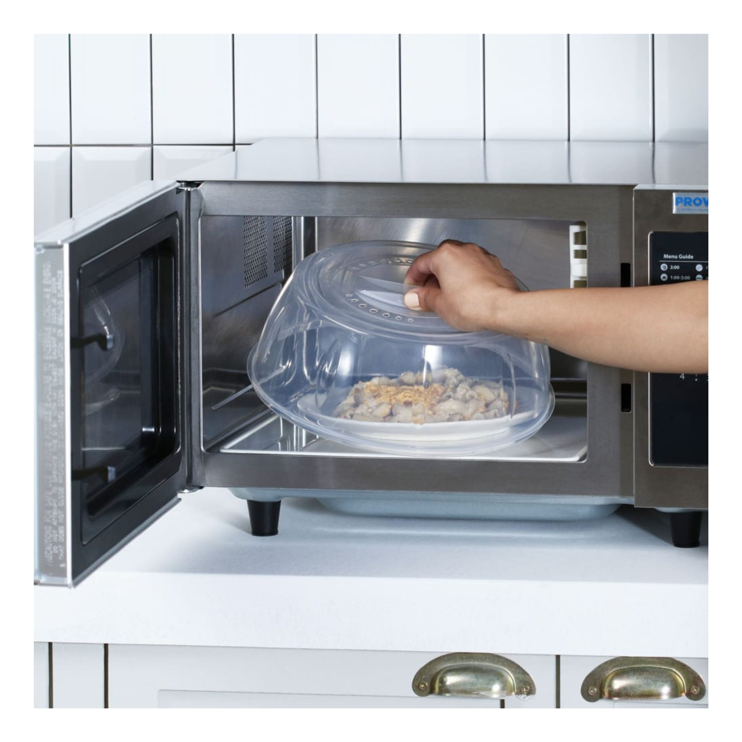 Tapa Horno Microondas Anti Salpicadura Cocina Termico-3