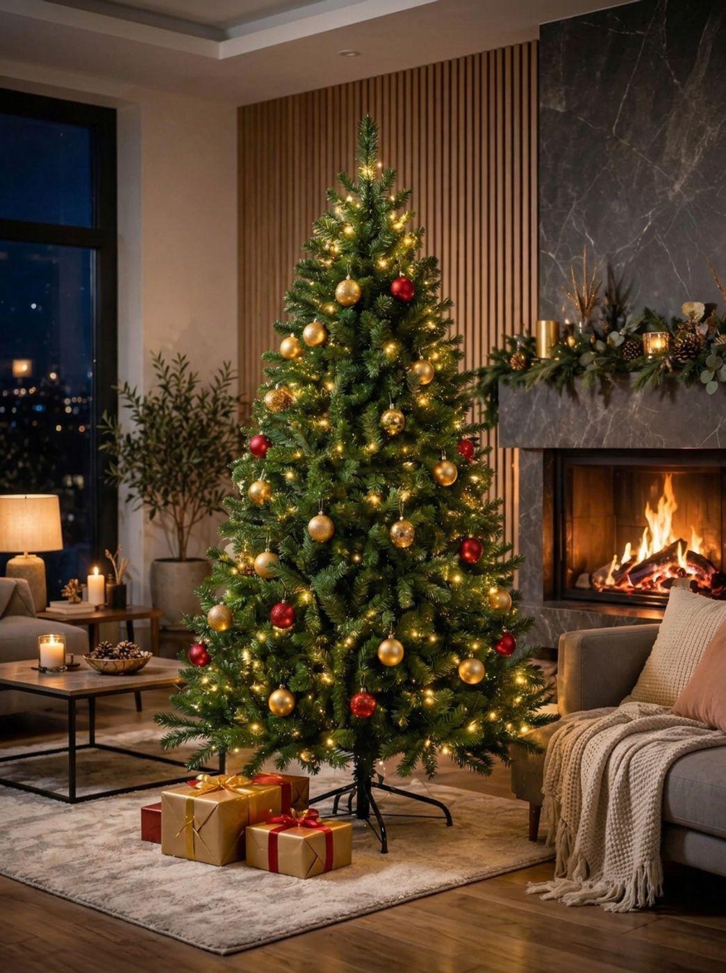 Arbol De Pino Artificial Verde 210cm-0