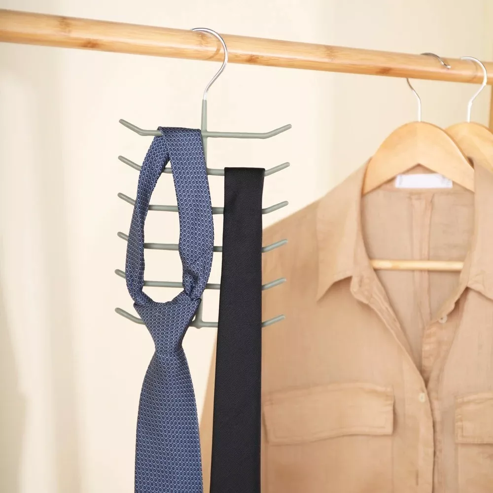 Colgador Corbata Cinturón Colgador Antideslizante Aéreo-2