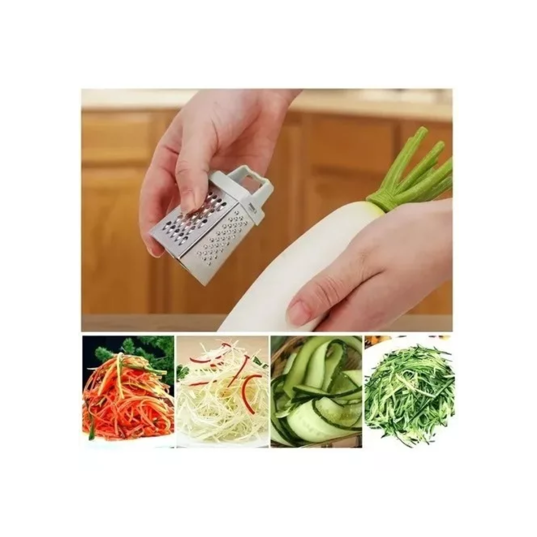 Mini Rallador 4 Lados Pequeño Mini Rebanador Ajo Queso-1
