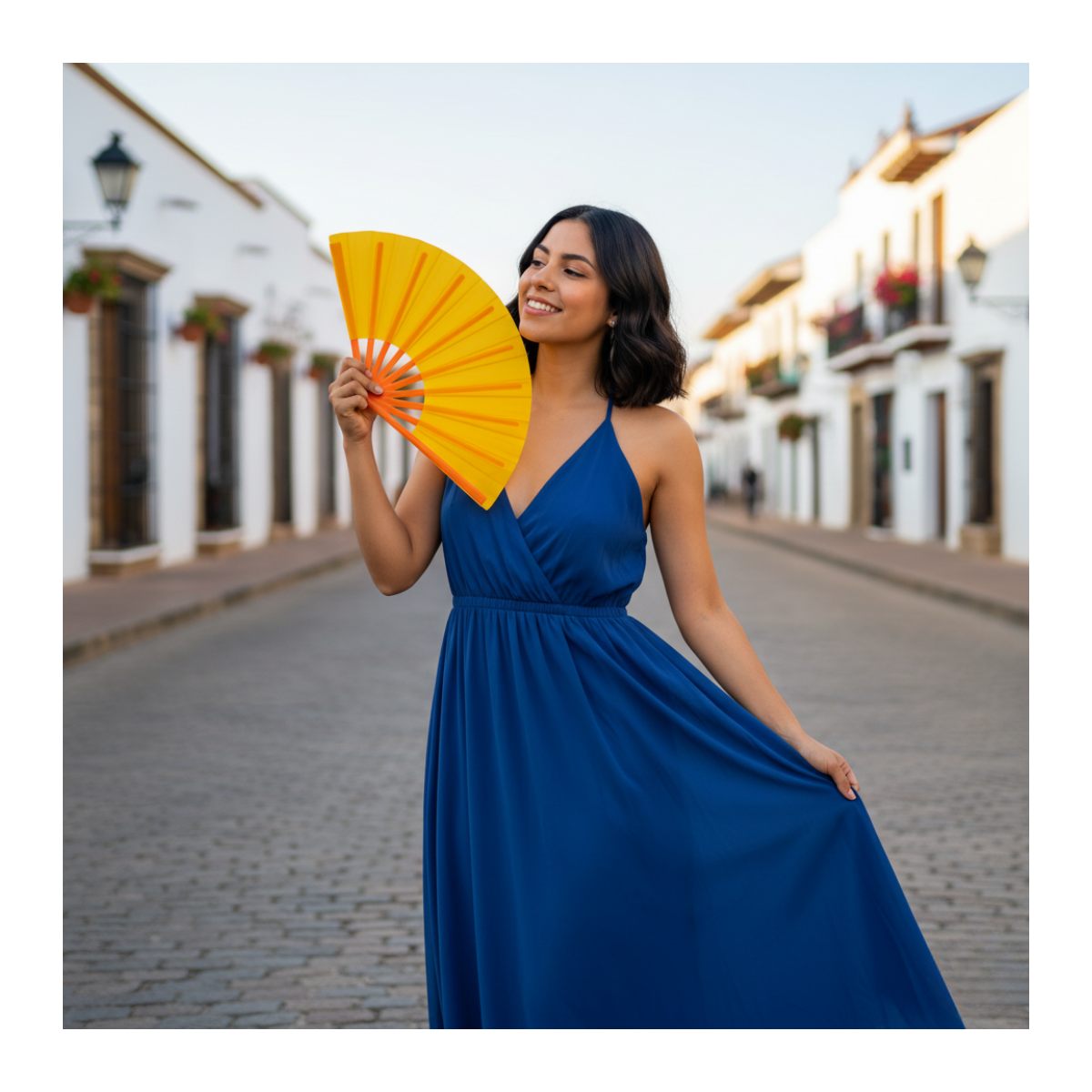 Pack 12 Abanicos Grandes Multicolores Bailes Primavera / Verano Surtidos-3