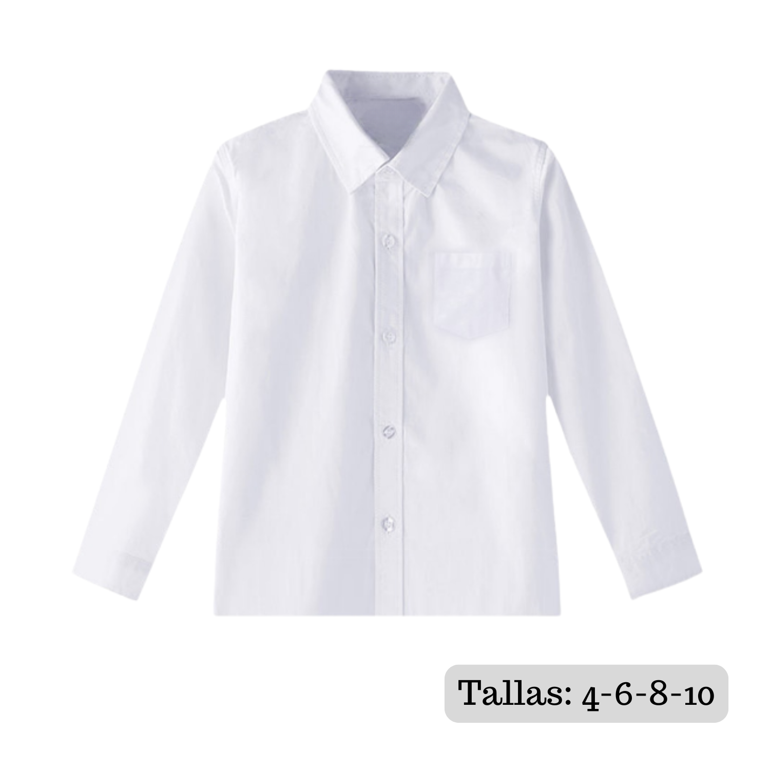 Camisa Blanca Niño Juvenil Para Atuendos Típicos De Fiestas Patrias-1