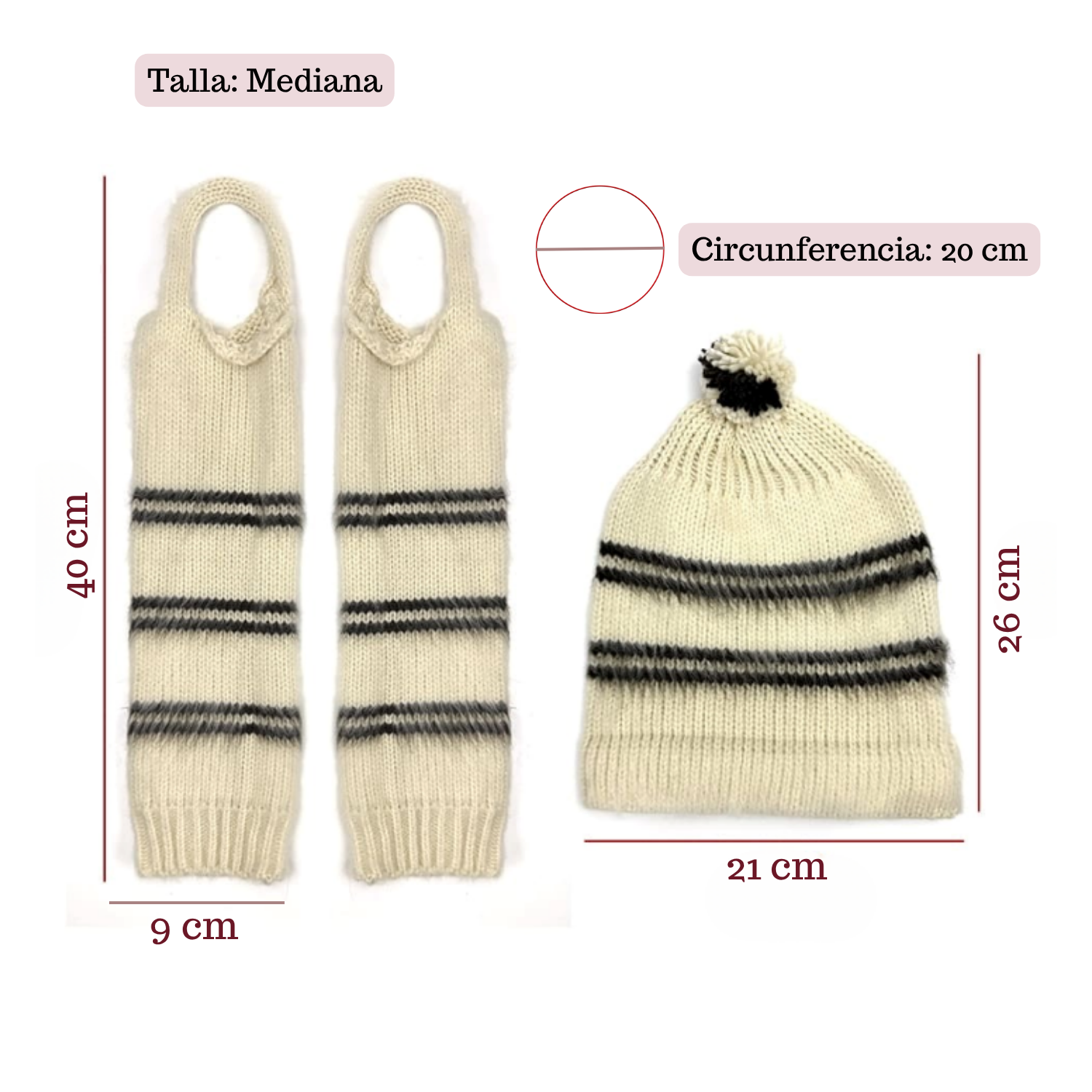 Set Gorro Y Polainas Chilota Fiestas Patrias-3