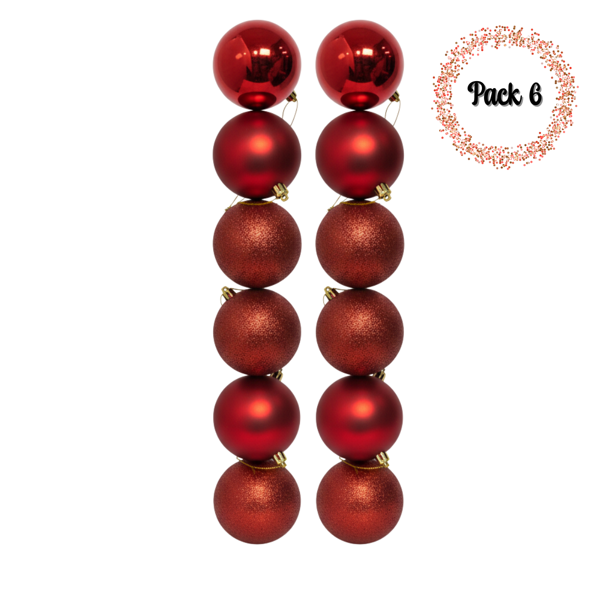 Pack 12 Esferas Navidad 10cm Decoración Colgantes-0