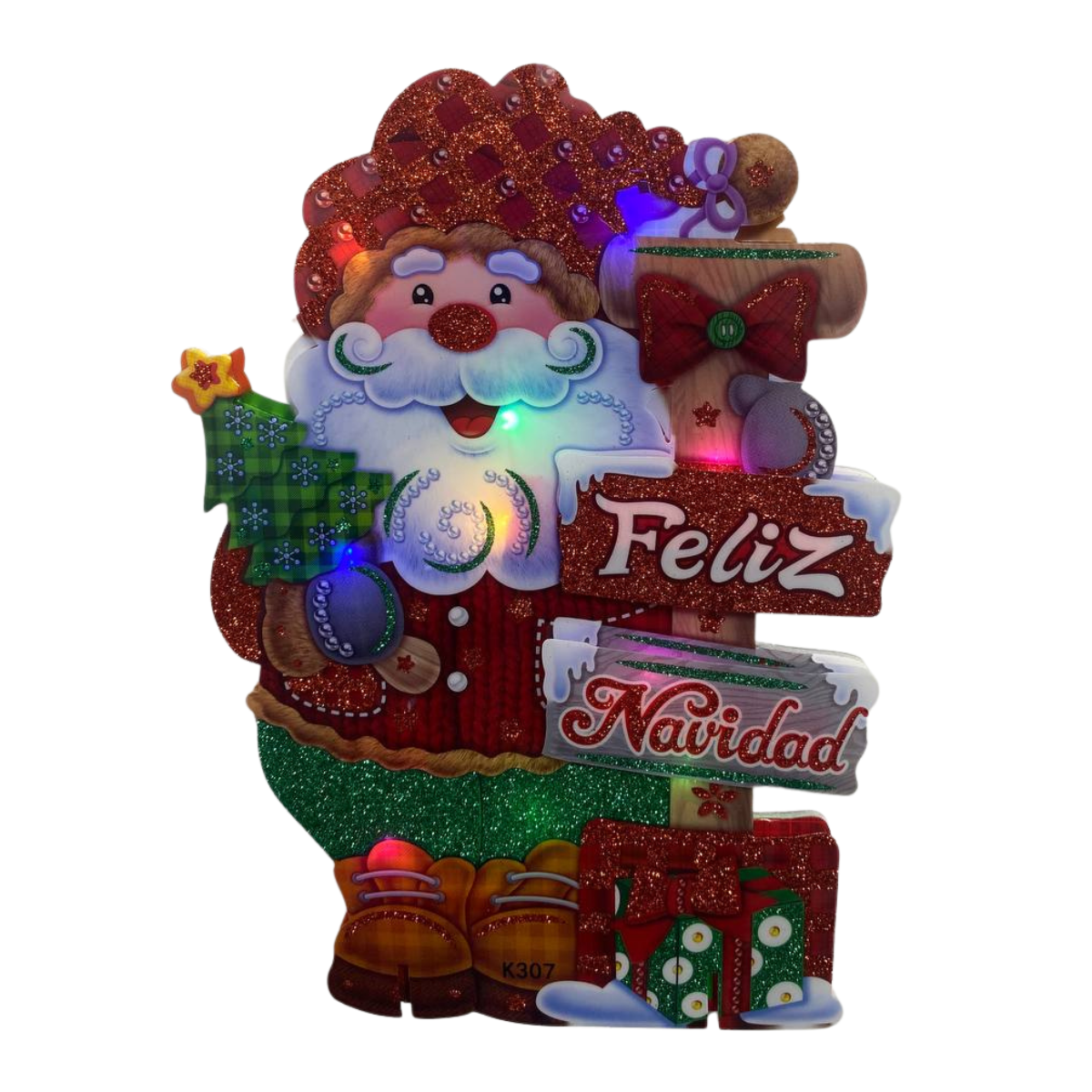 Adorno Navideño Con Luces Decorativos Modelos Surtidos Navidad 2025-4