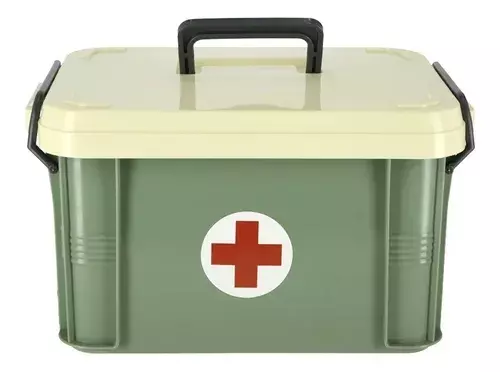 Botiquín Medico Primeros Auxilios Caja Medicinal Divisiones-0