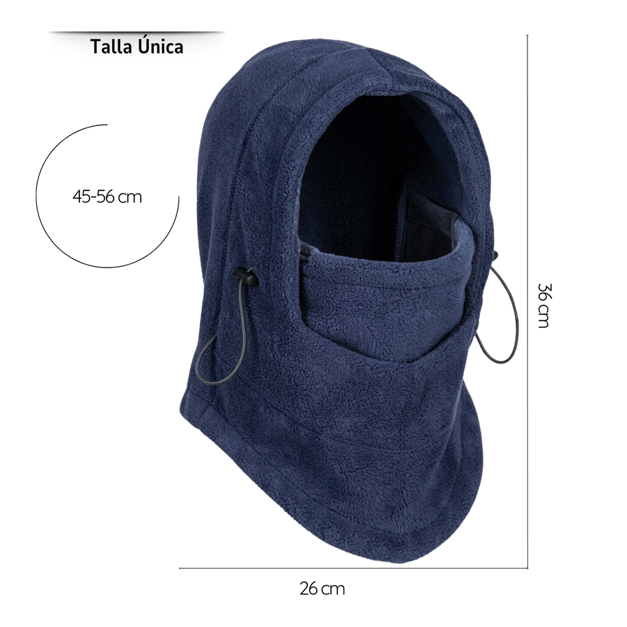 Set Invierno Infantil Gorro Pasamontaña + Guantes De Lana-6