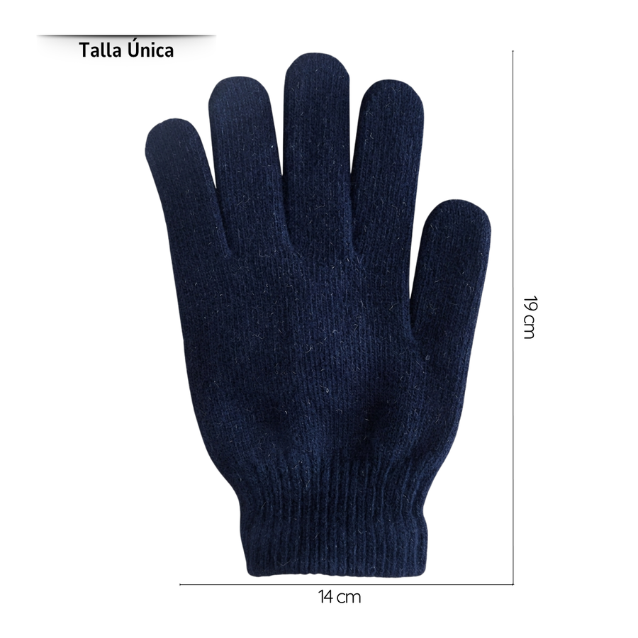 Set Invierno Infantil Gorro Pasamontaña + Guantes De Lana-7