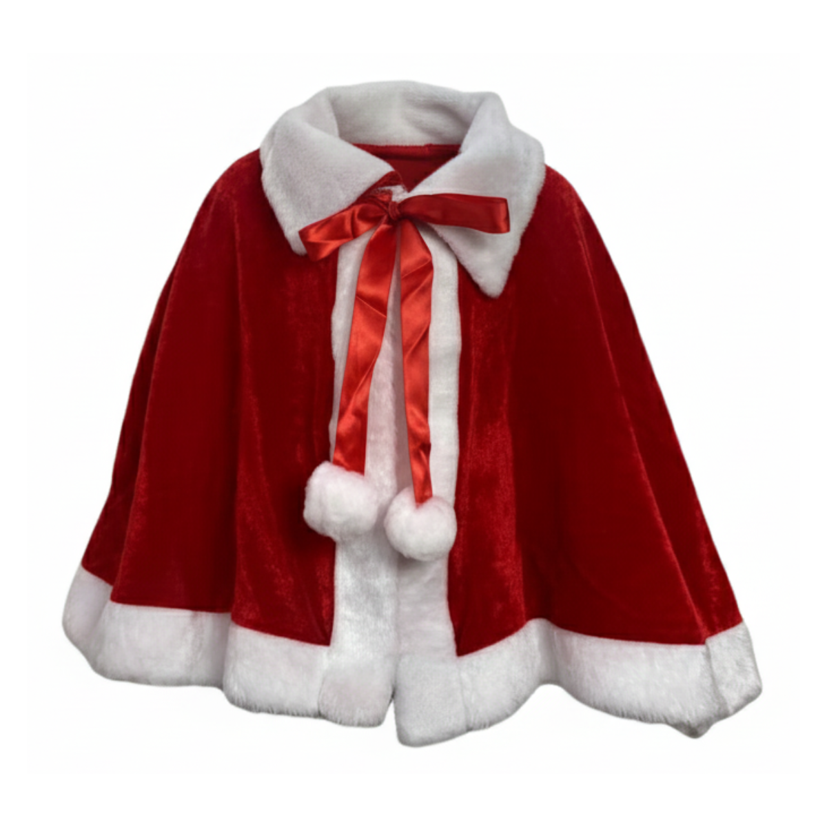 Capa De Navidad Infantil Talla Única Rojo Santa Papa Noel Navidad 2025-2