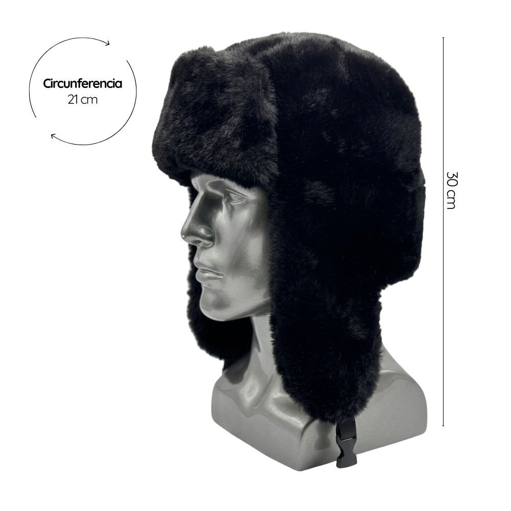 Gorro Ruso Ushanka Con Orejeras Peludo Termico Invierno Mujer-5