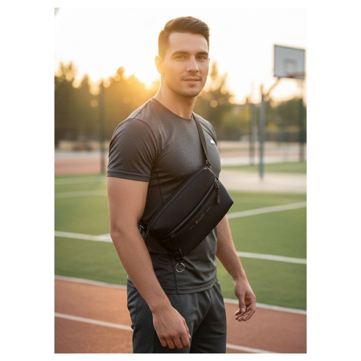 Banano Leastat Bolso De Hombro Para Hombres Bolso Cruzado Casual-5