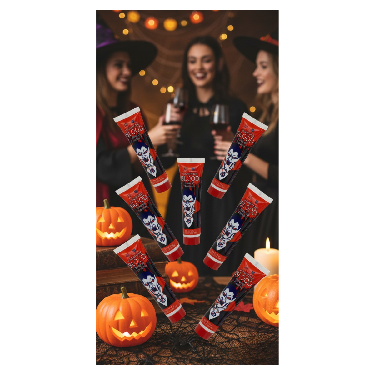 Pack 6 Sangre Falsa Artificial Disfraz Halloween 2025-3