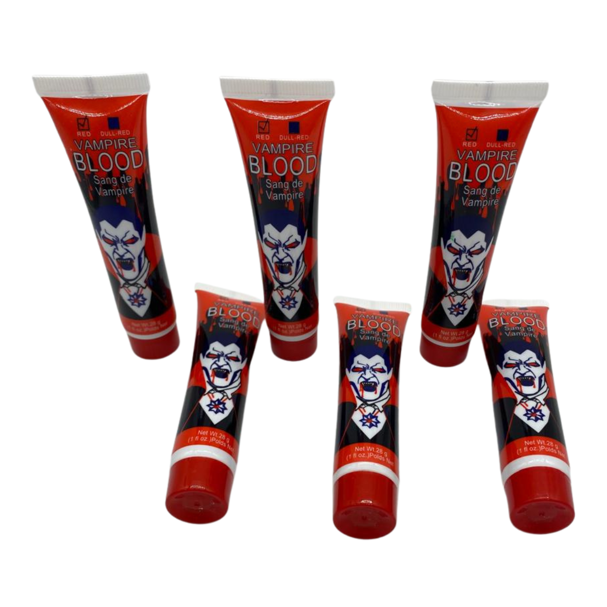 Pack 6 Sangre Falsa Artificial Disfraz Halloween 2025-0
