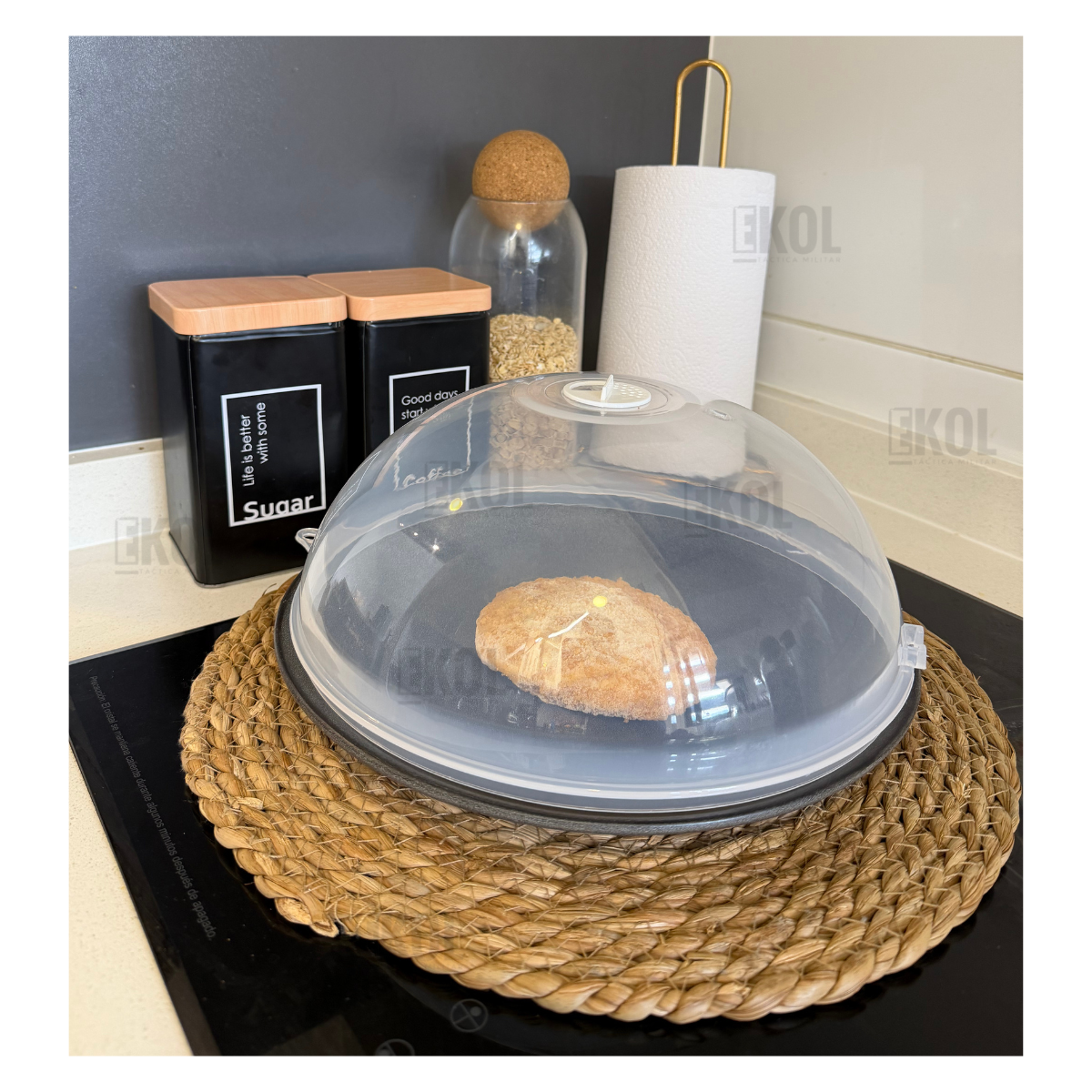 Tapa Horno Microondas Anti Salpicadura Campana Cubre Platos-7