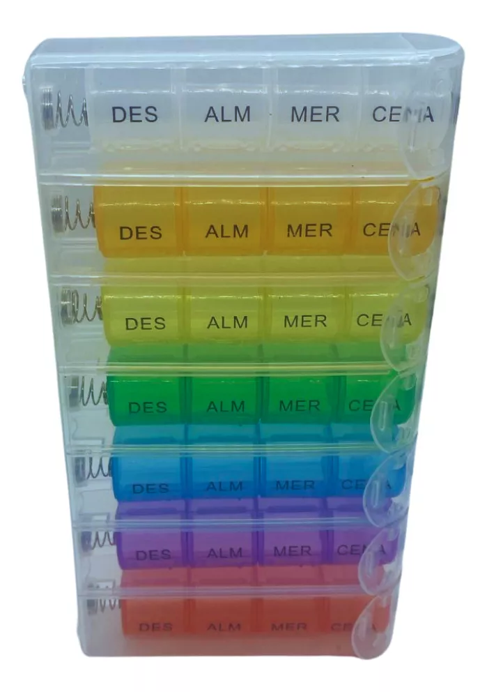 Pastillero Semanal Mensual Organizador Pastillas-0
