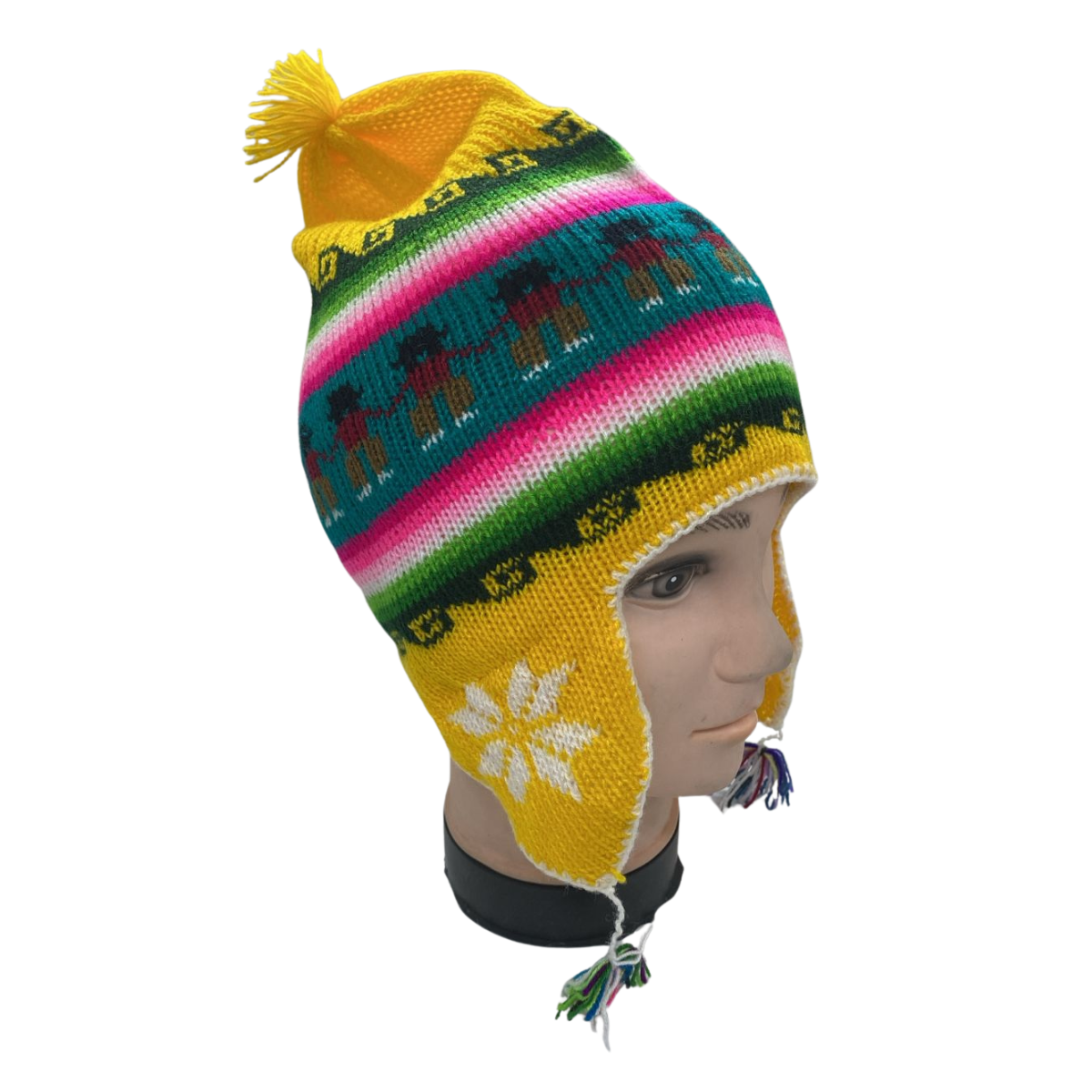 Gorro Chullo Lana Con Polar Tapa Oreja Varios Diseños-0
