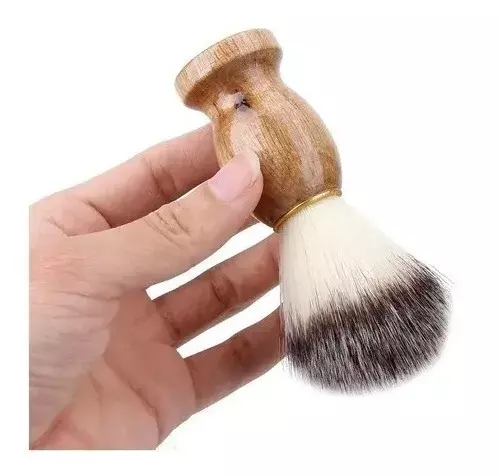 12x Brocha Hisopo De Madera Para Barba - Peluquería Barbería-5