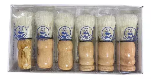 12x Brocha Hisopo De Madera Para Barba - Peluquería Barbería-7