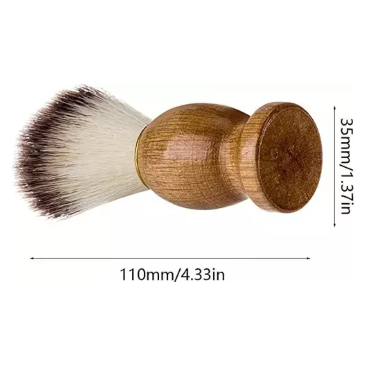 12x Brocha Hisopo De Madera Para Barba - Peluquería Barbería-4