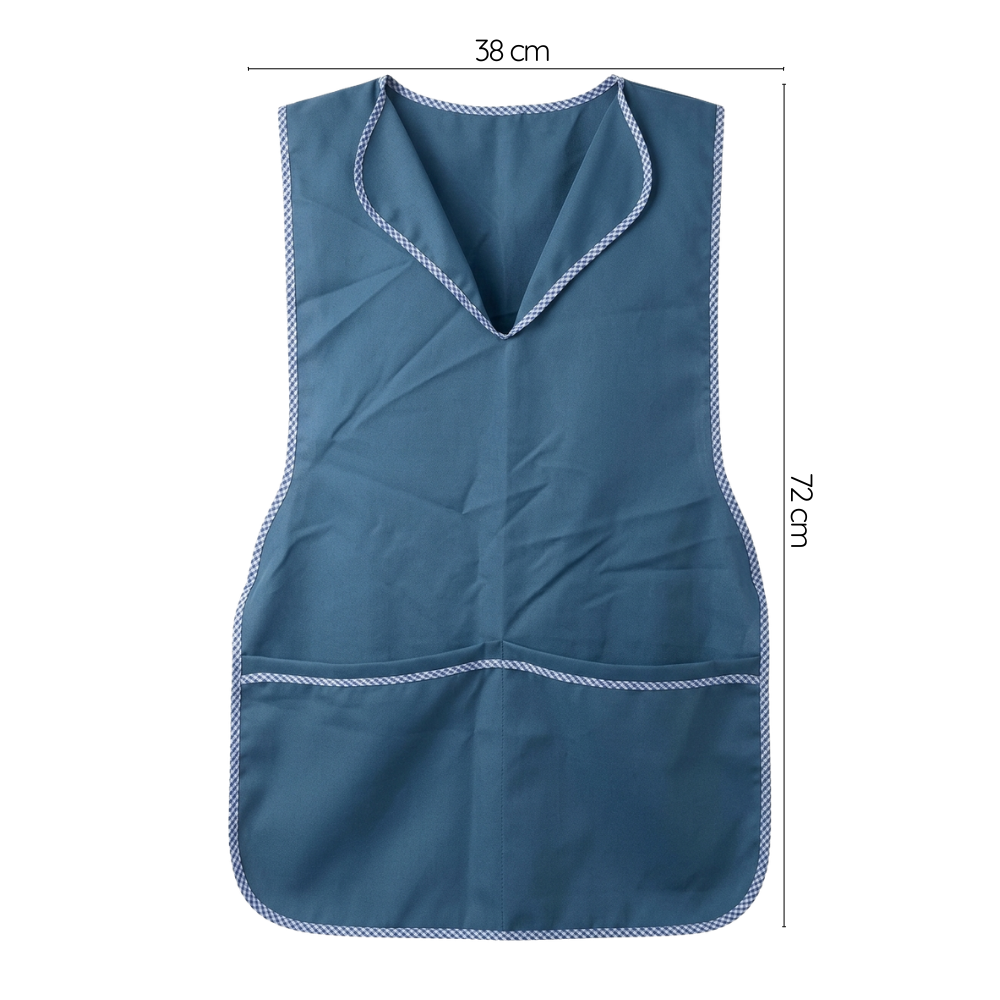 Delantal Tipo Chaleco Para Mujer Mandil De Cocina Con Bolsillos-2