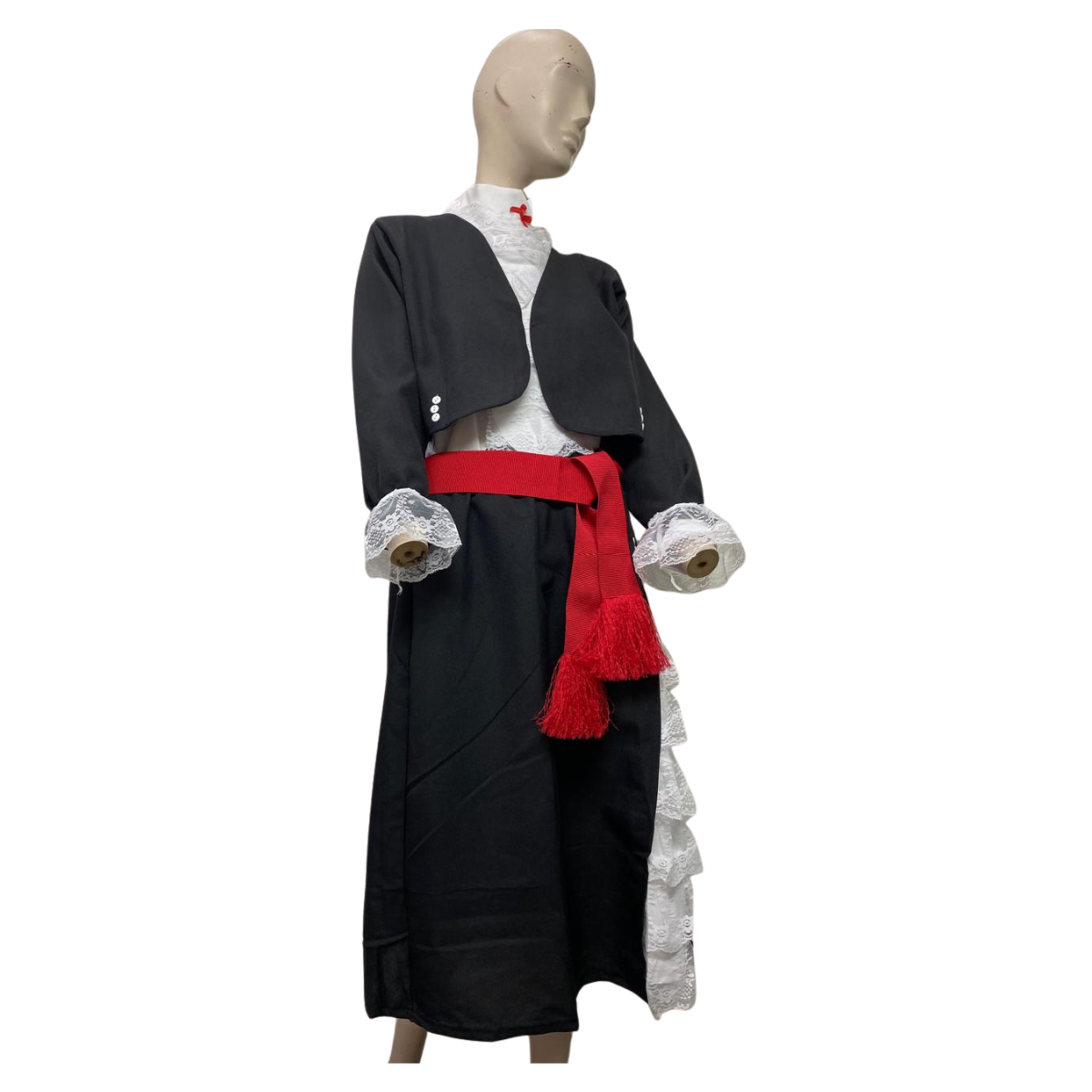 Traje Huasa Elegante Mujer Vestido Tipico De Chile Adulto-0