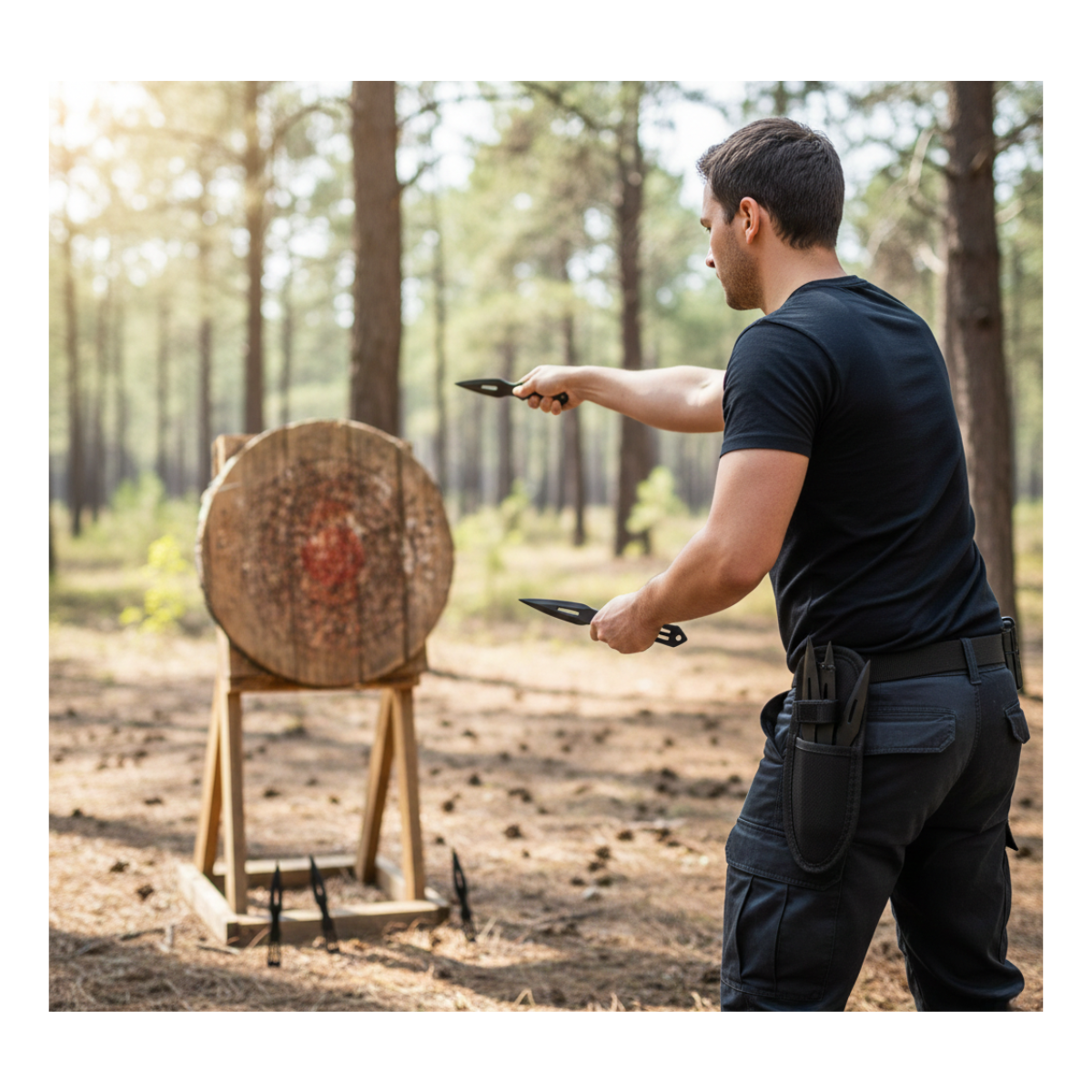 Kunai Cuchillo Lanzar Táctico Supervivencia Incluye Funda-3