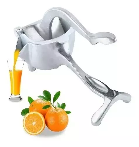 Dispensador Exprimidor Jugo Manual Aluminio Naranja Frutas-0