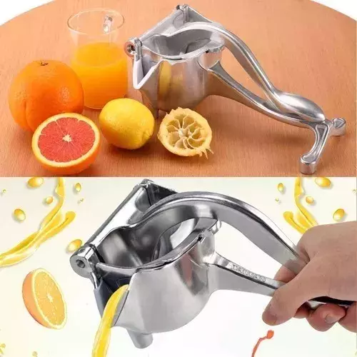 Dispensador Exprimidor Jugo Manual Aluminio Naranja Frutas-5