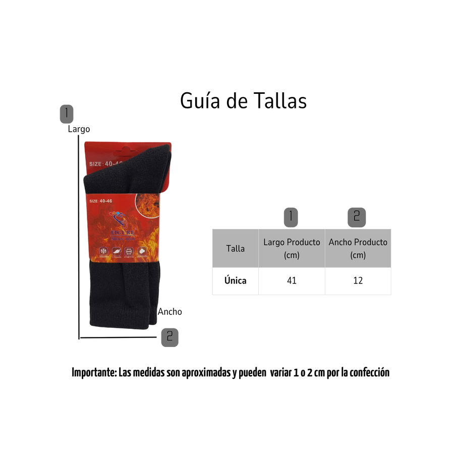 Pack 4 Calcetines Termicos Polar Gruesos Terciopelo Suaves-6