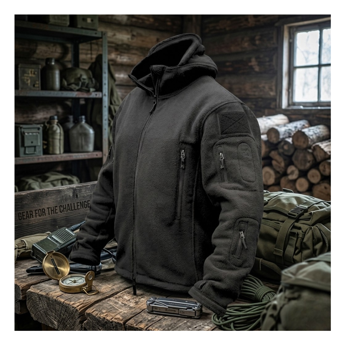 Polar Chaqueta Polerón Micropolar Táctico Invierno-4