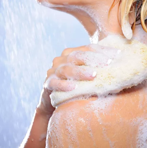 Almohadillas Esponja Exfoliante Para Ducha Baño Ovalada-3