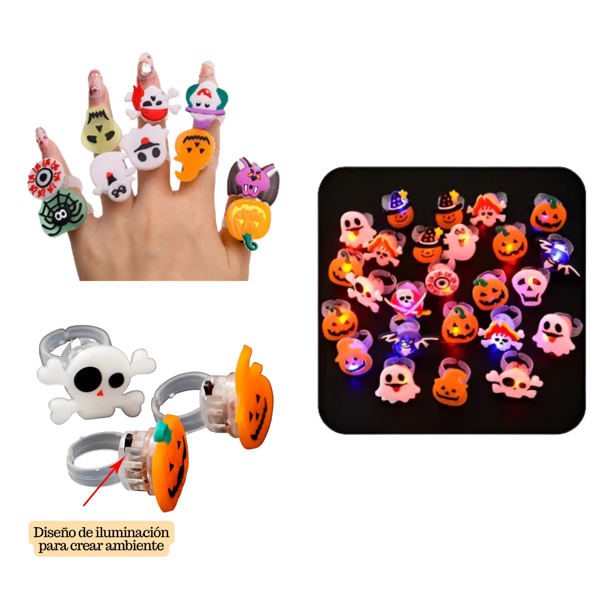 Set 45 Piezas Decoración y Acesorios Premium Halloween 2025-3