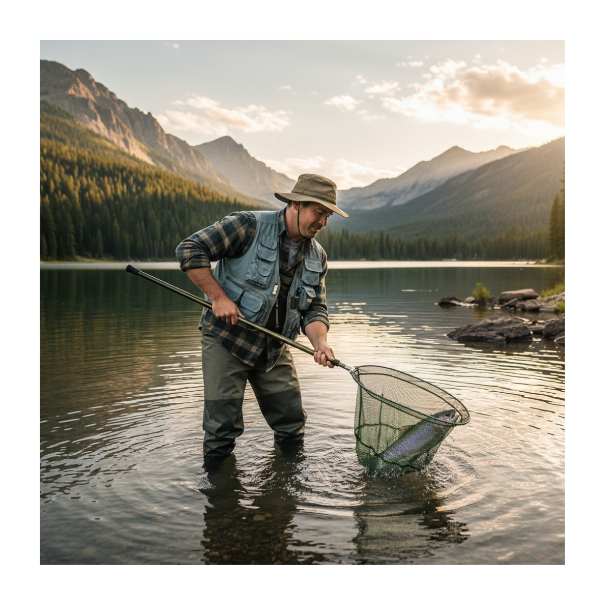 Red De Pesca Plegable Chinguillo Restcloud Malla De Pescar-7