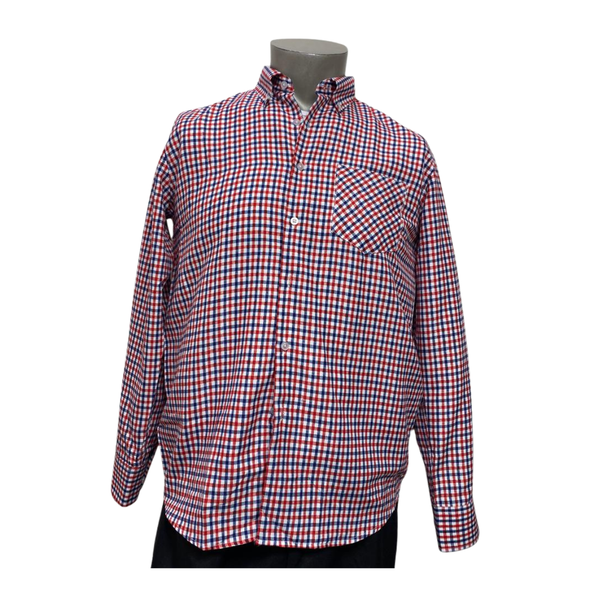 Camisa Cuadrille Traje Huaso Hombre Fiestas Patrias Tricolor-2