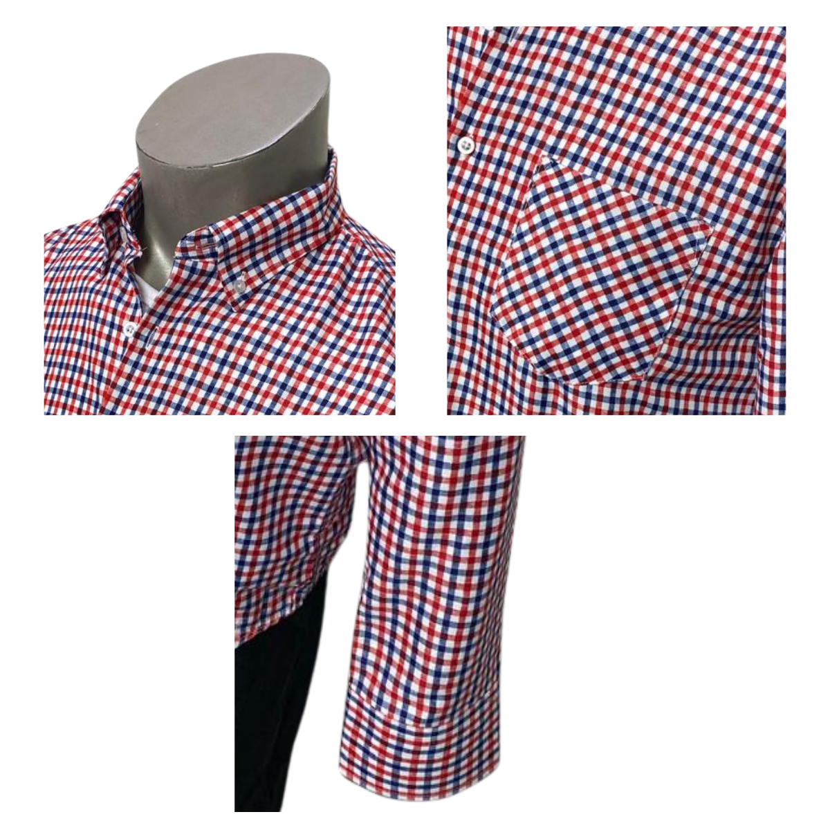Camisa Cuadrille Traje Huaso Hombre Fiestas Patrias Tricolor-3