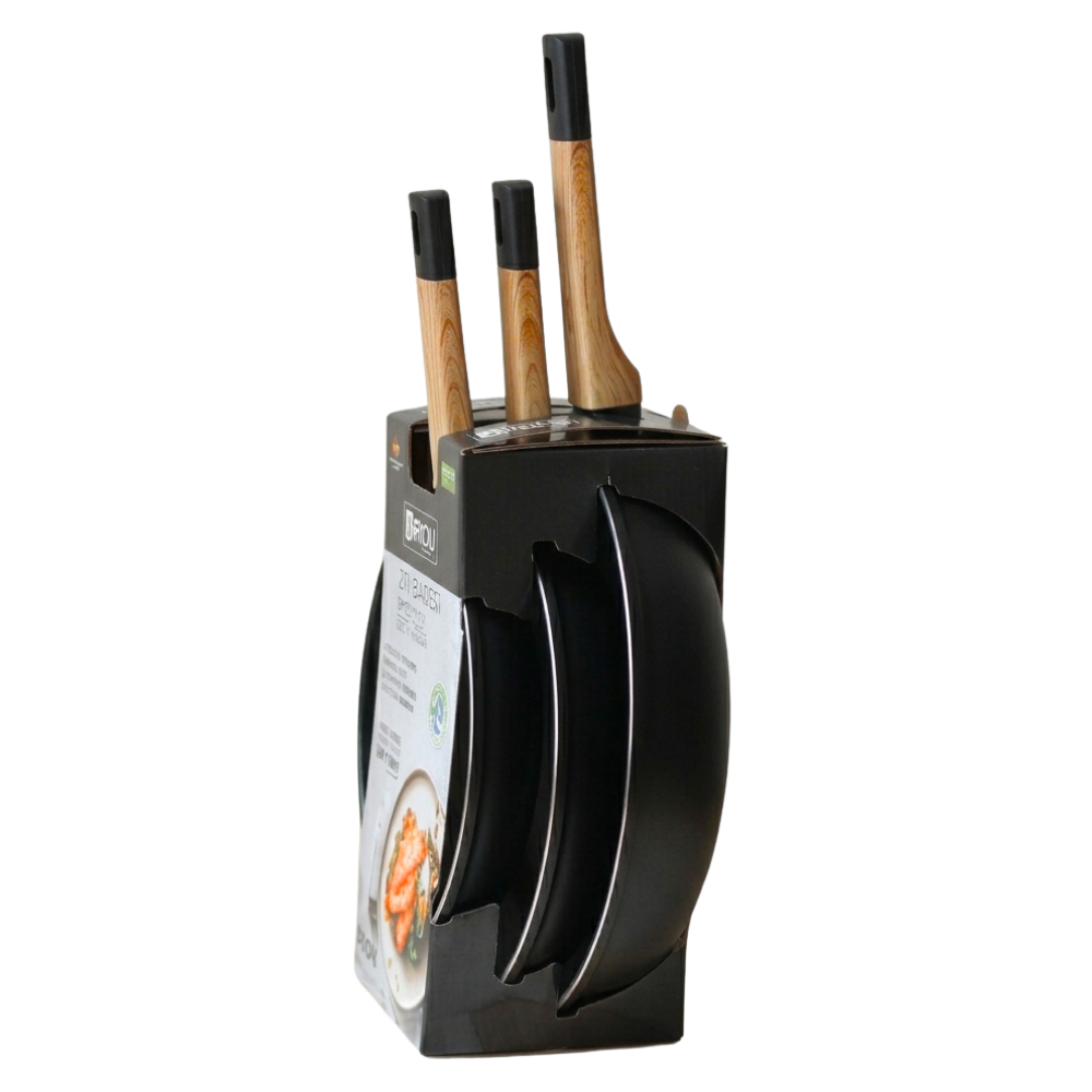 Pack 3 Sarten 20, 24 Y 28 Cm Set De Sartenes Ceramicos-2