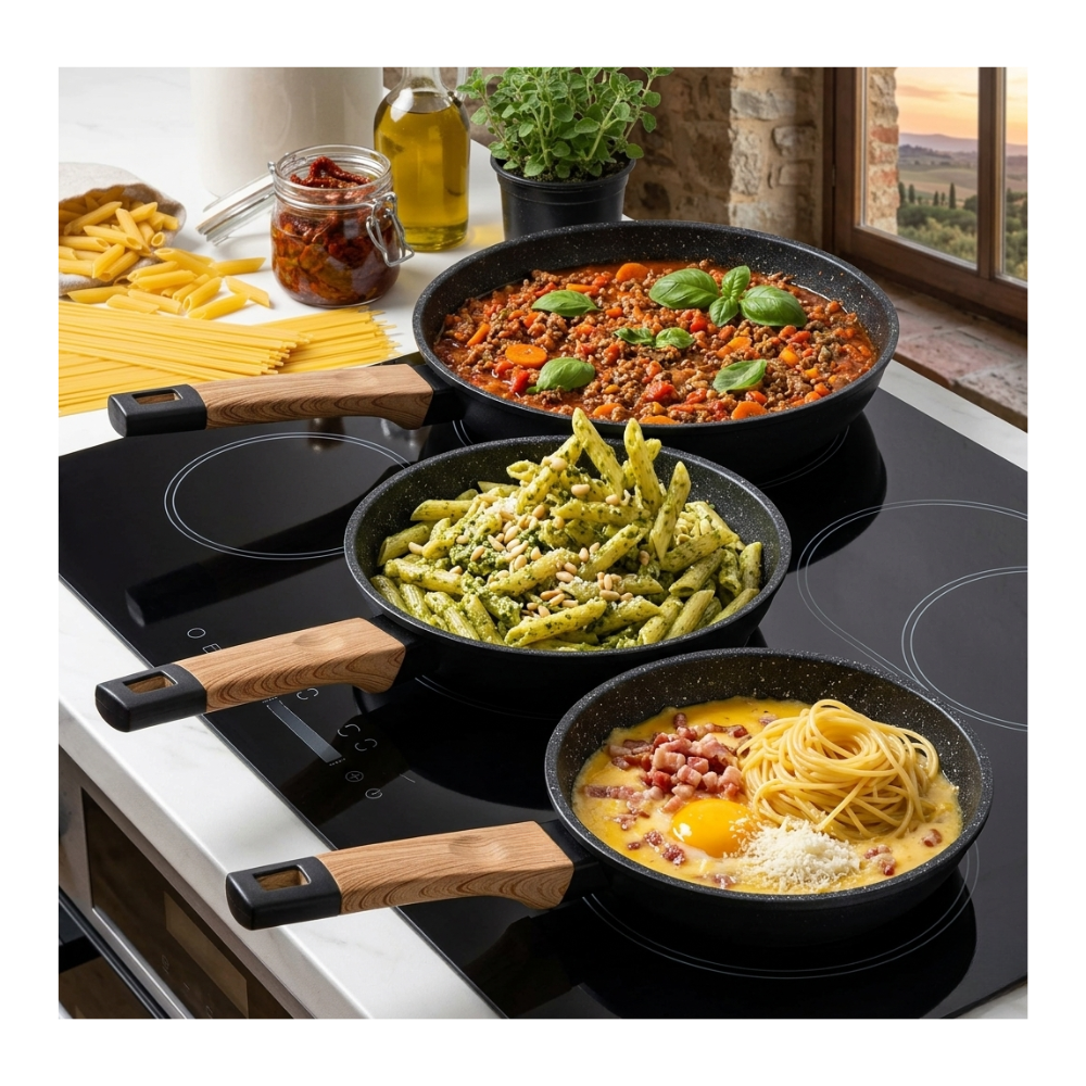Pack 3 Sarten 20, 24 Y 28 Cm Set De Sartenes Ceramicos-7
