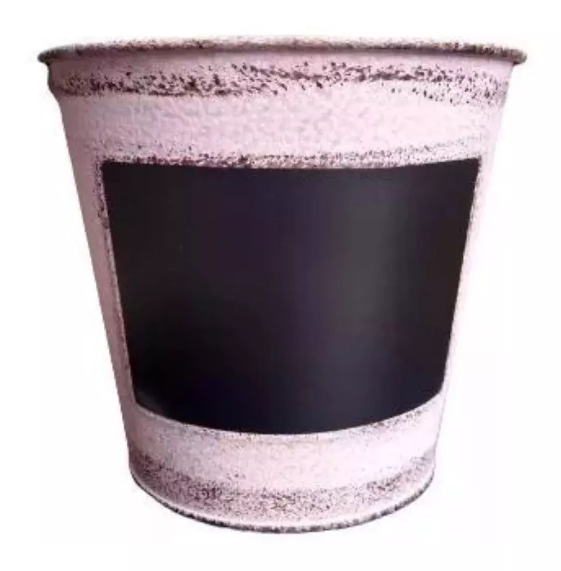 Florero Metal Macetero Con Pizarra Para Flores Y Regalos-1