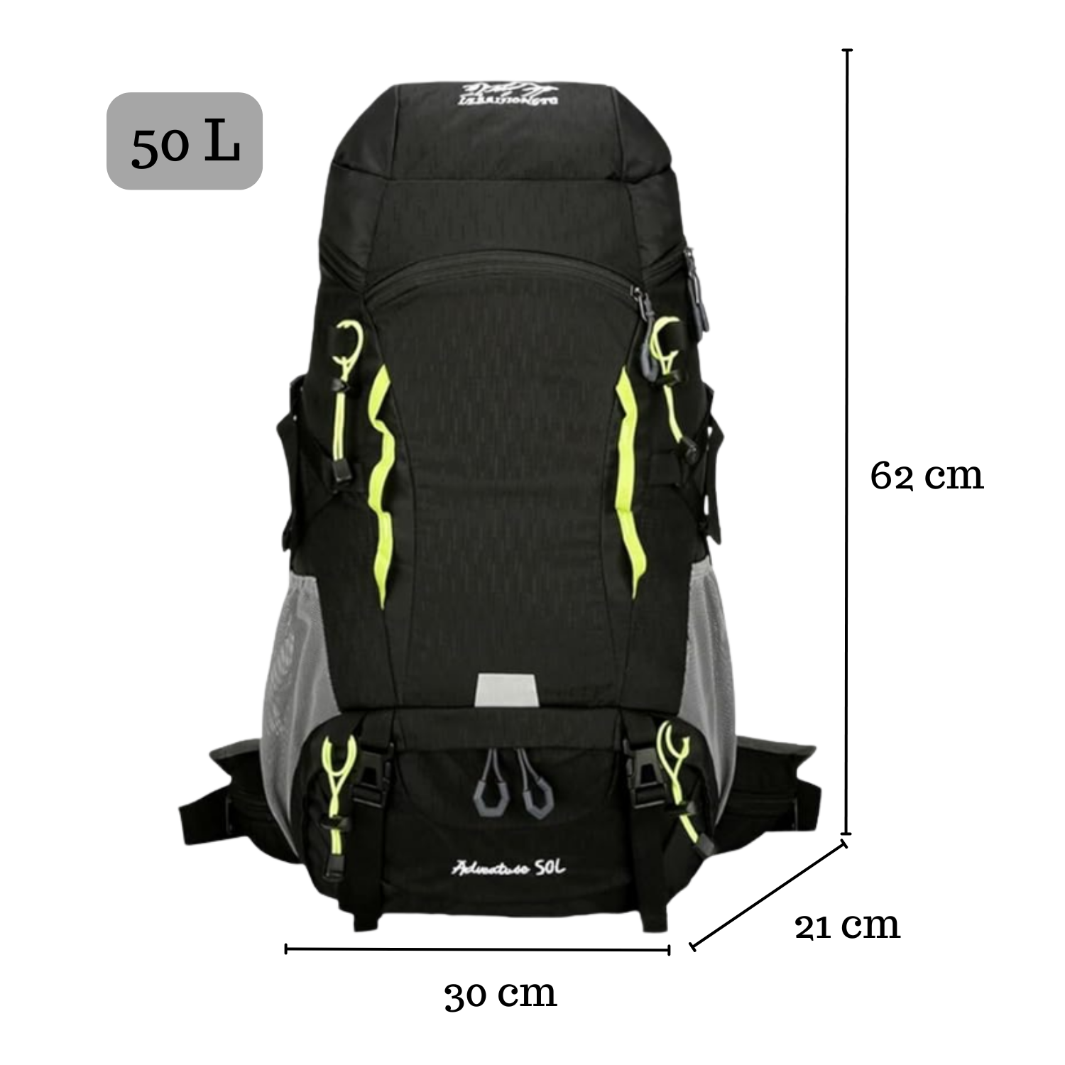 Mochila Trekking Outdoor Senderismo 50L Plegable Ciclismo-2