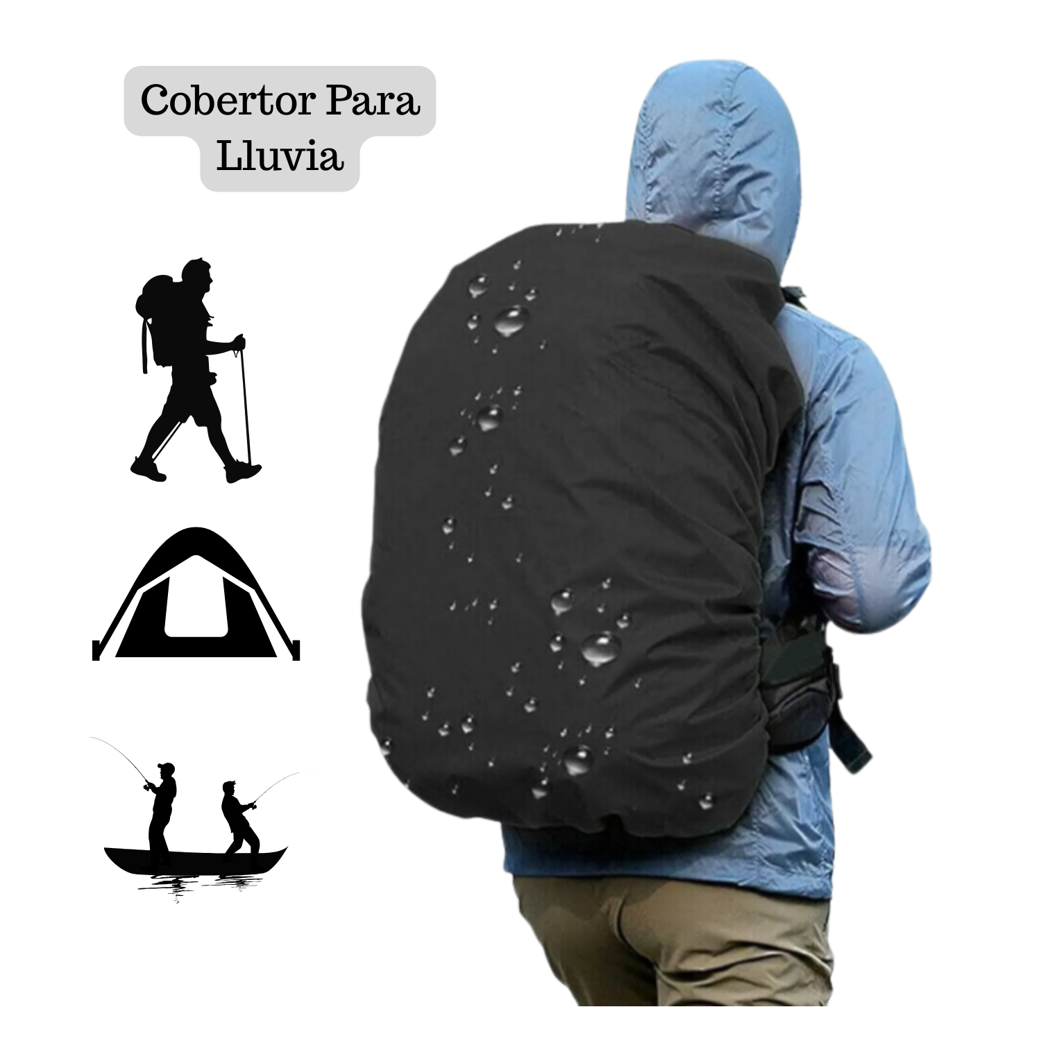 Mochila Trekking Outdoor Senderismo 50L Plegable Ciclismo-4