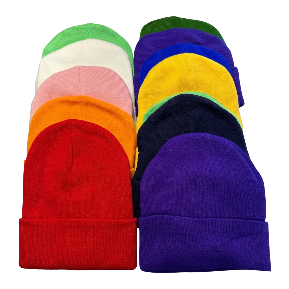 Pack 12 Gorros Beanie Adultos Lana Térmicos Colores Surtidos-2