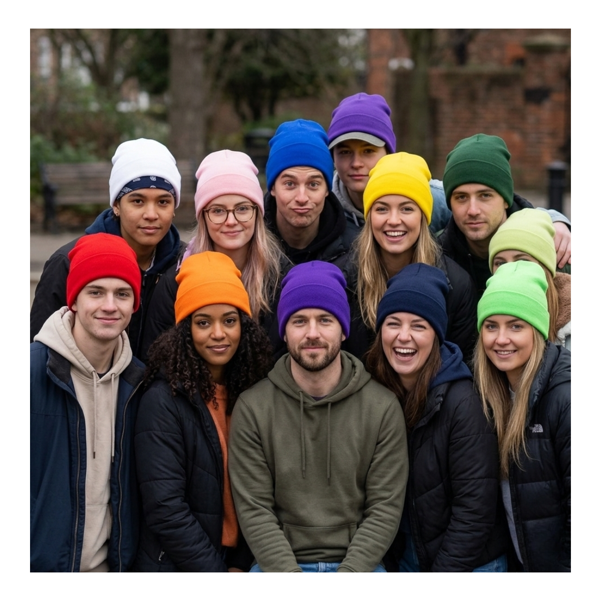 Pack 12 Gorros Beanie Adultos Lana Térmicos Colores Surtidos-6