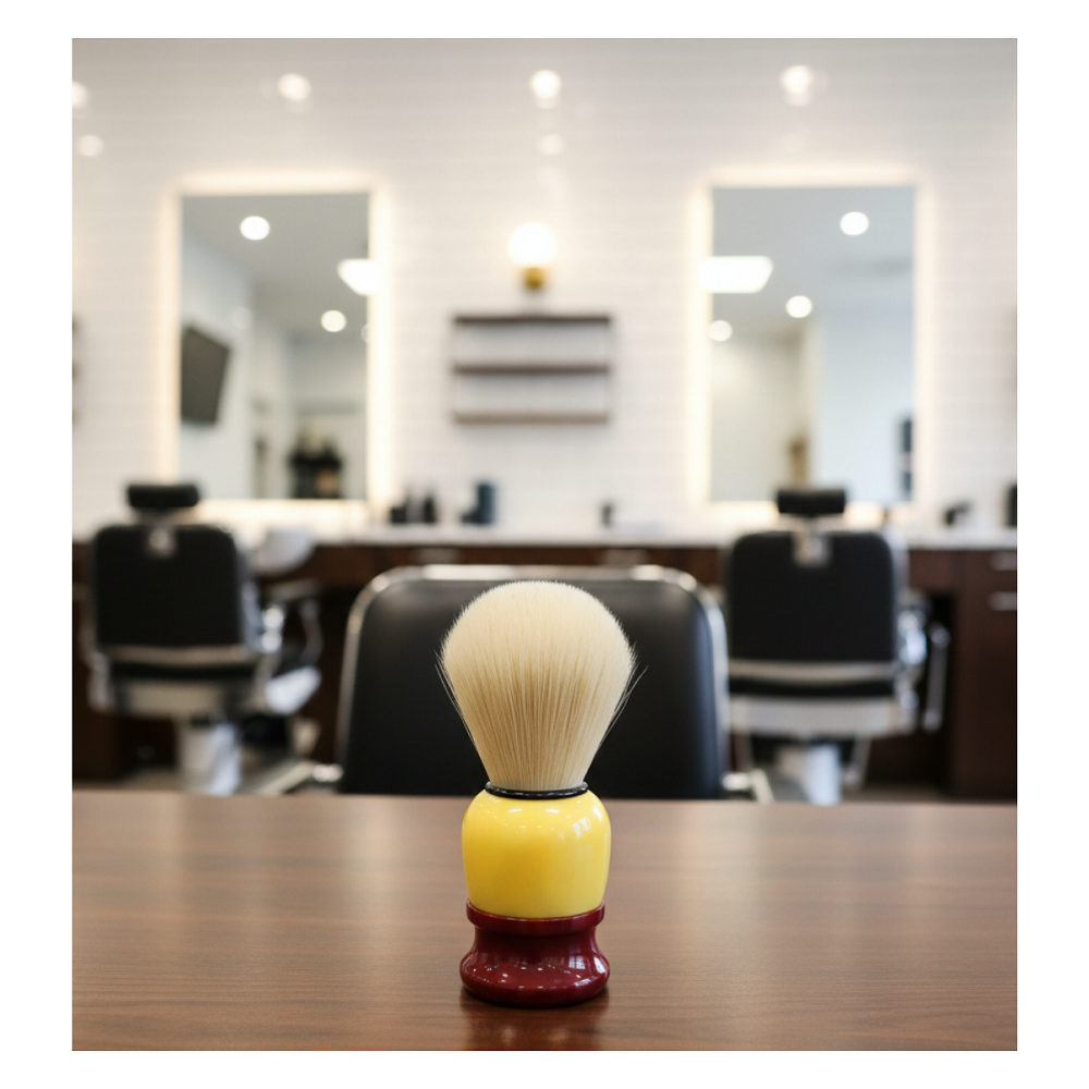 Pack 6 Brochas Hisopo De Madera Para Barba - Peluquería Barbería-4